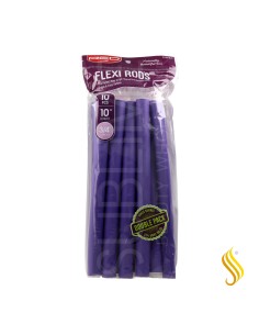 Red Kiss Flexi Rods 10" 3/4"" 10 Piezas Pack Color Purple Rulos Flexibles